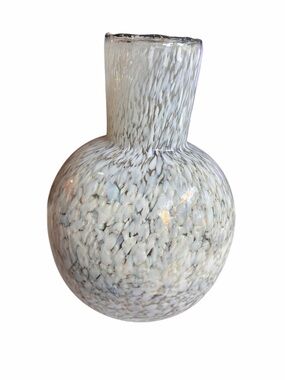 Hand Blown Speckled Art Glass Vase